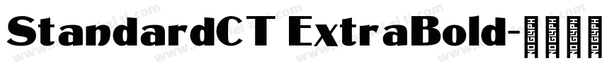 StandardCT ExtraBold字体转换